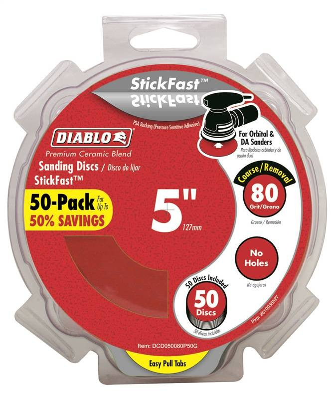 Disc Sand 5in Pull Tab Psa 80g