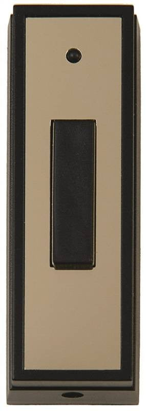 Pushbutt Drbell In-out Blk-brs