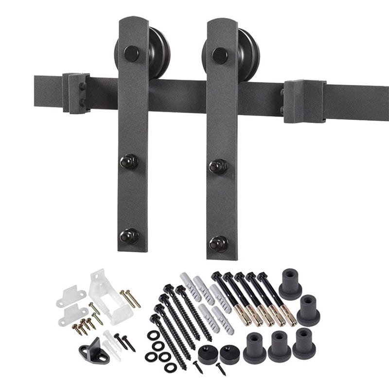 Door Barn Hdwr Kit Matte Black
