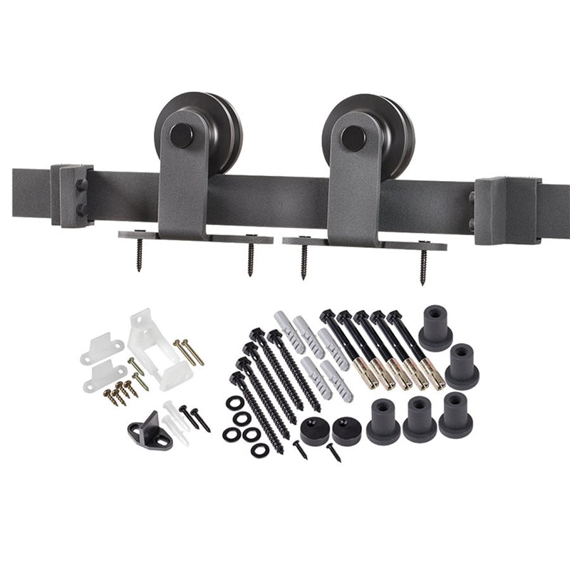 Door Barn Hdwr Kit Matte Black