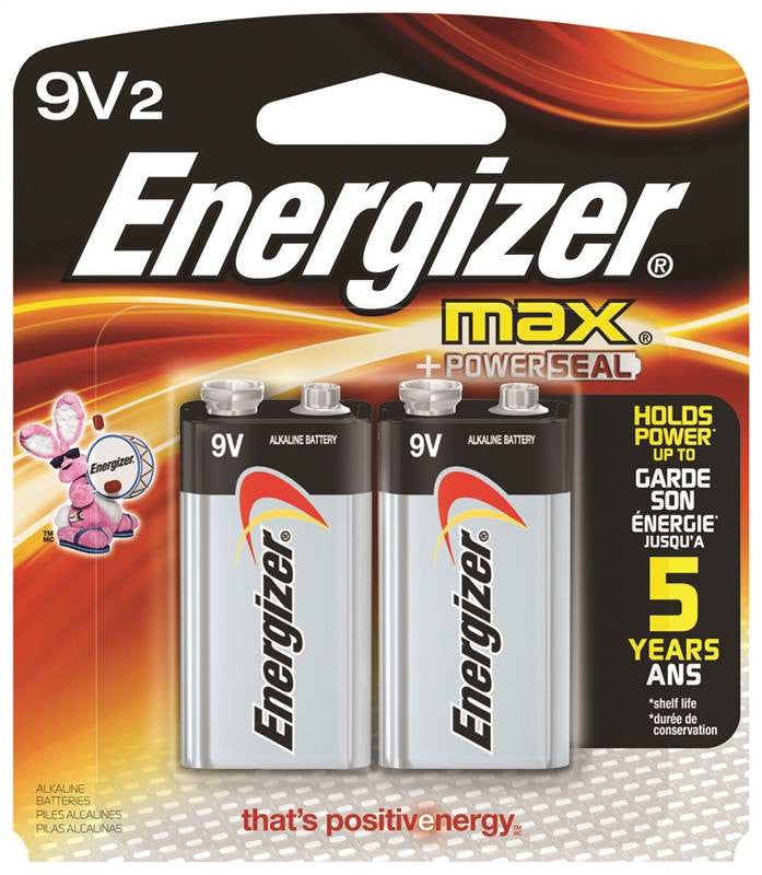 Battery Max 9v Alkaline 2-pk