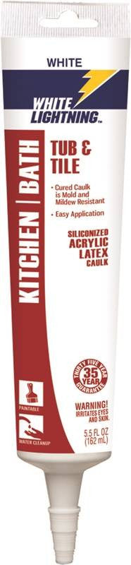 Caulk Adh Ktn Bath White 5.5oz