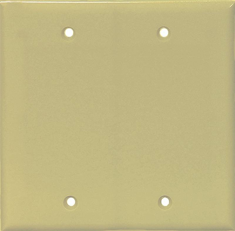 Wall Plate 2 Gang Blank Mid Iv