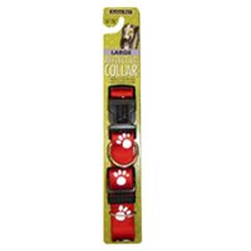 1" X 16-26 Ref Paw Collar Red