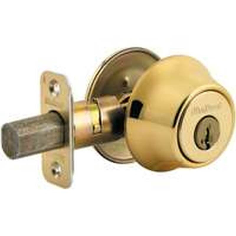1-cyl Deadbolt Smt Brt Brss Bx