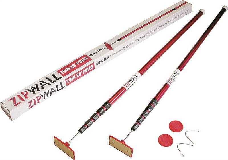 Spring Load Pole 20ft 2pk