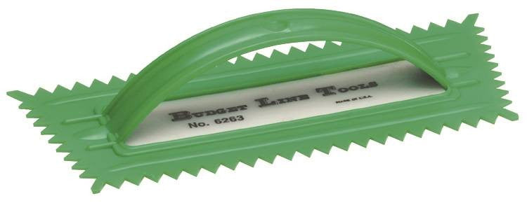 Trowel Vnotch 3-8x5-16in Green