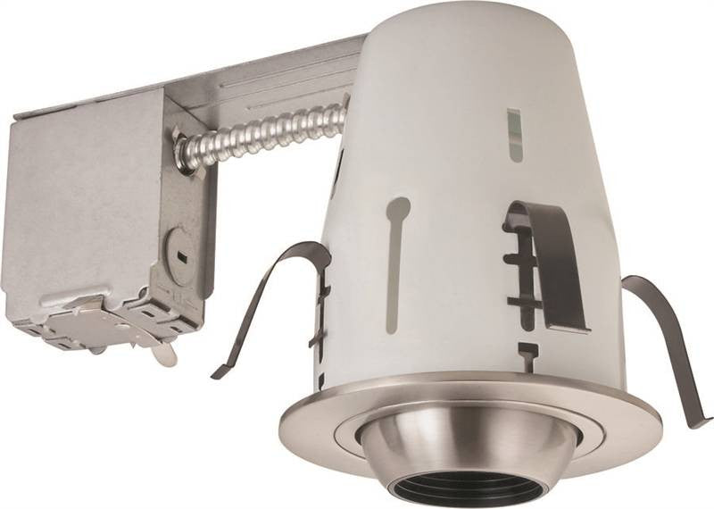 Fixture Rec Non-ic E27 4in Bn