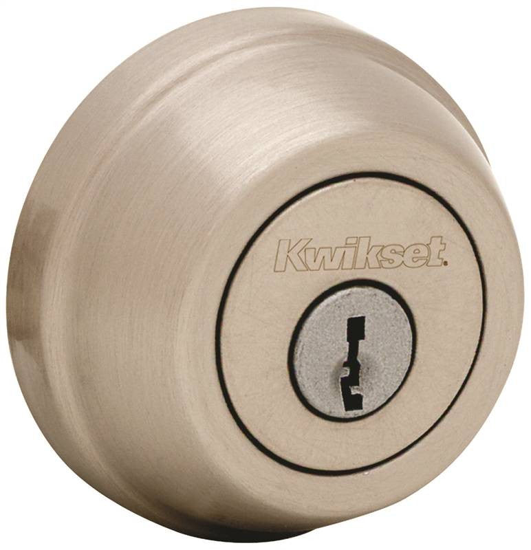 1-cyl Deadbolt Smt Stn Nckl Bx