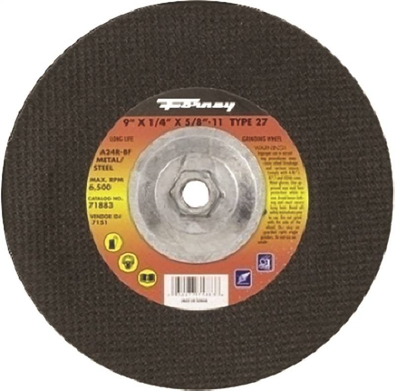 Wheel Grind Type27 Mtl 9x1-4in
