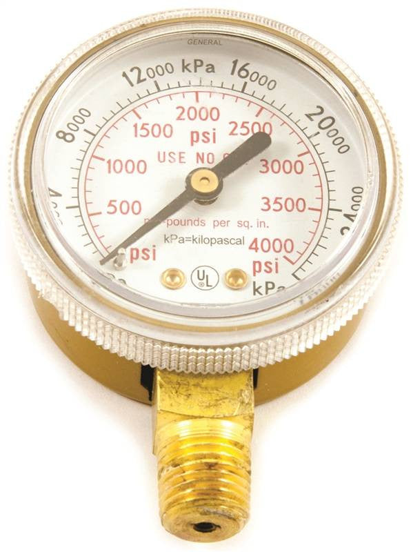 Gauge Oxygen Hp 0-4000 Psi