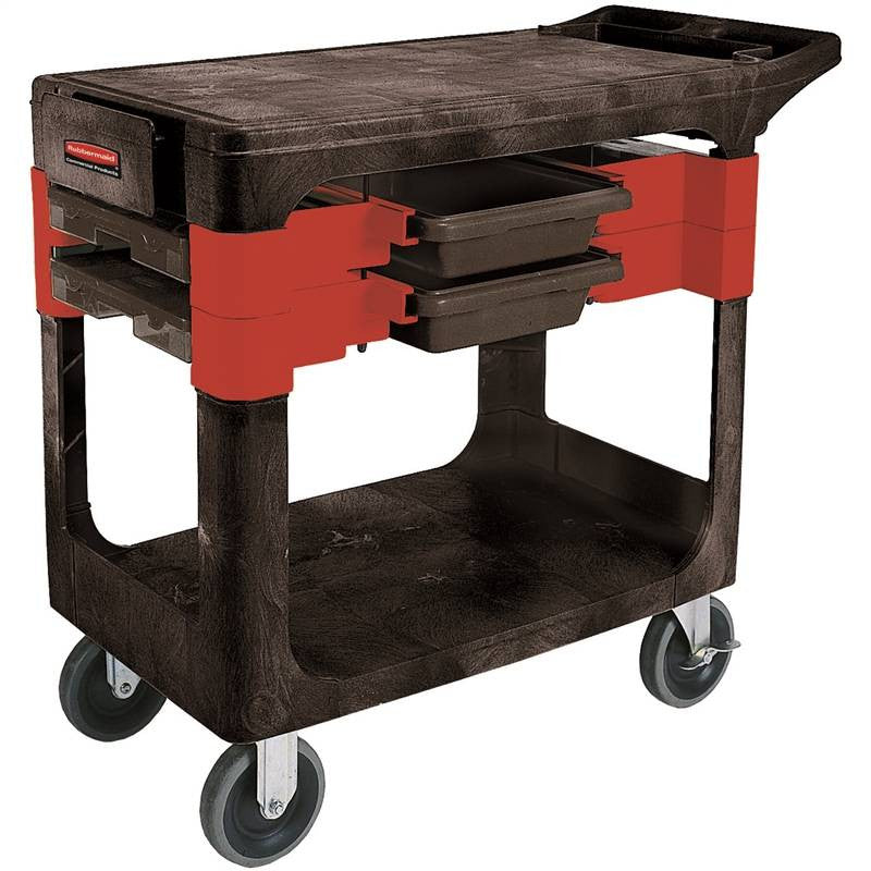 Cart 2 Bin Fm Blk 330lb