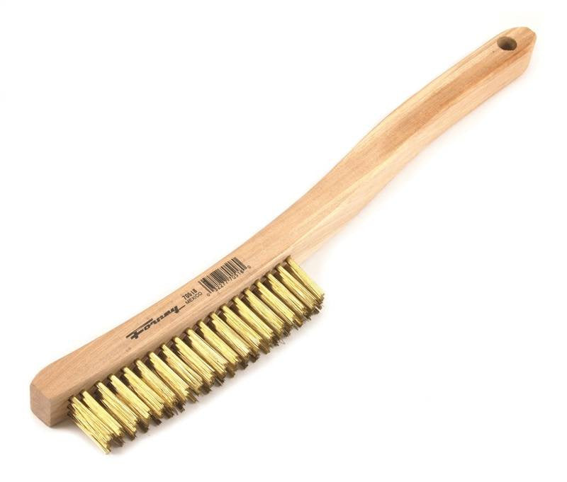 Brush Brass Scratch Wd Handle