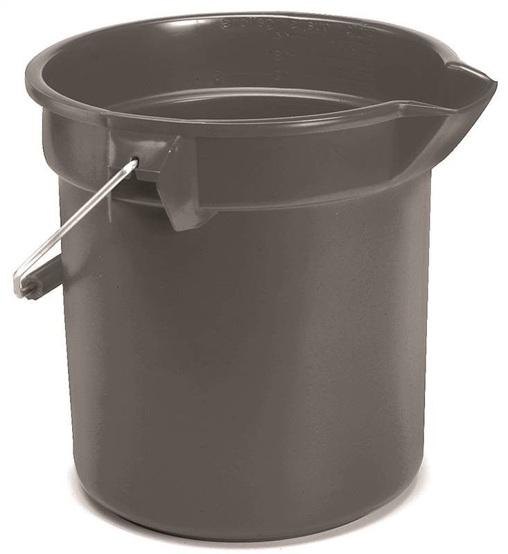 Bucket Heavy Duty Gray 10qt
