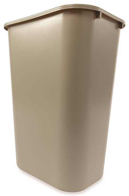Wastebasket 41qt Large Beige