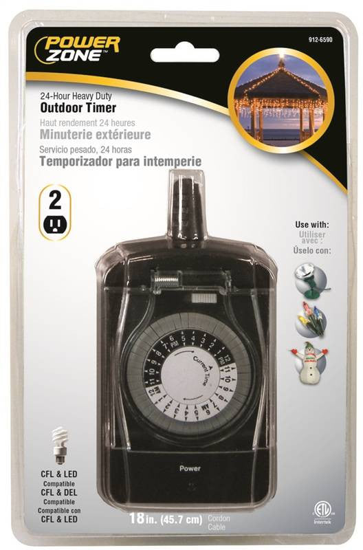 Timer Outdr 24hr Hd 2out Mech