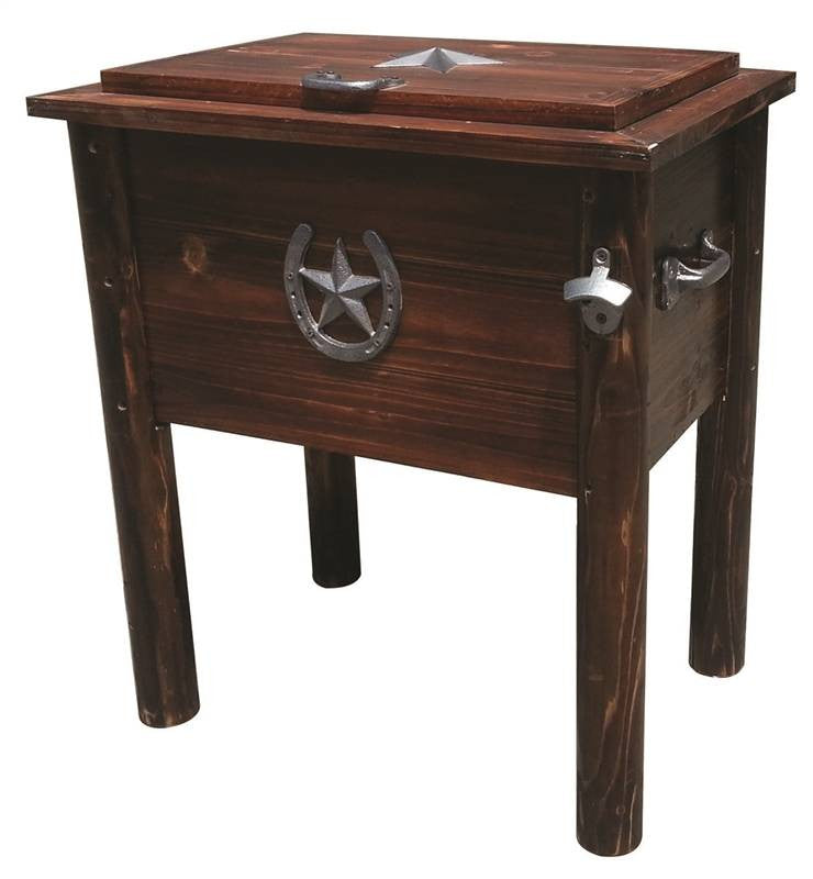 Cooler 54qt Rustic Char-log