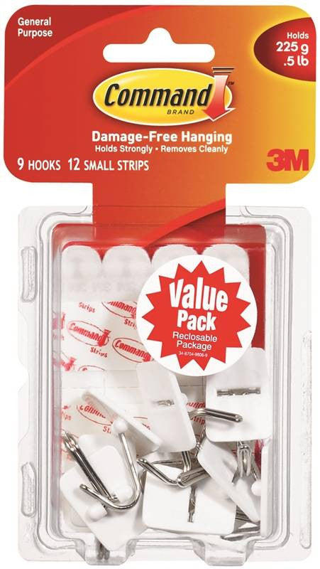 Hook Wire Adh Vp Small Wht