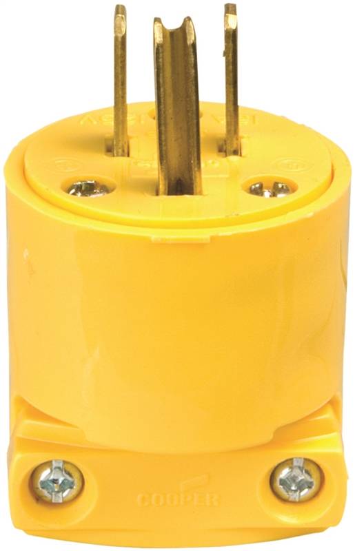 15a-125v Yel Vyn Plug