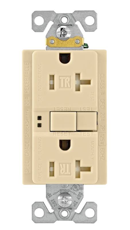 Spl 20 Amp Ivory Lite Gfci