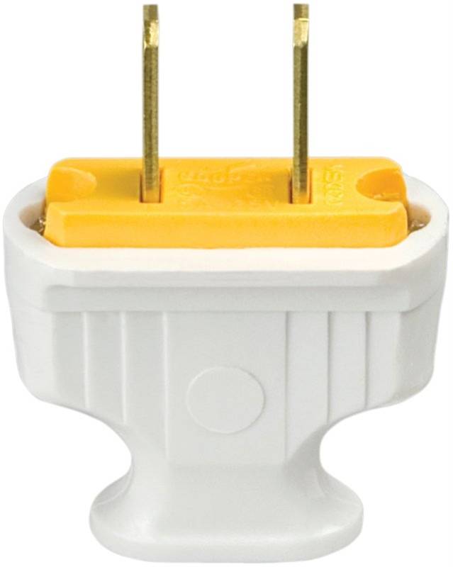 White Flat Handle 2wire Plug