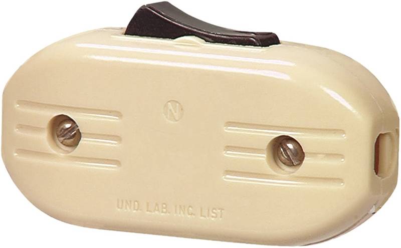 Switch Cord Spft 3amp Hd Ivory