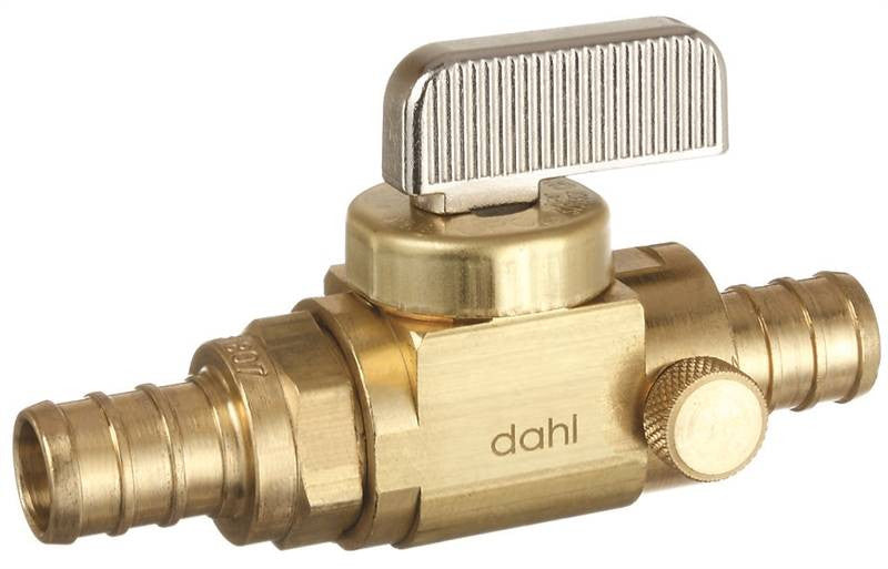 Ball Val Pex W-drn Brs