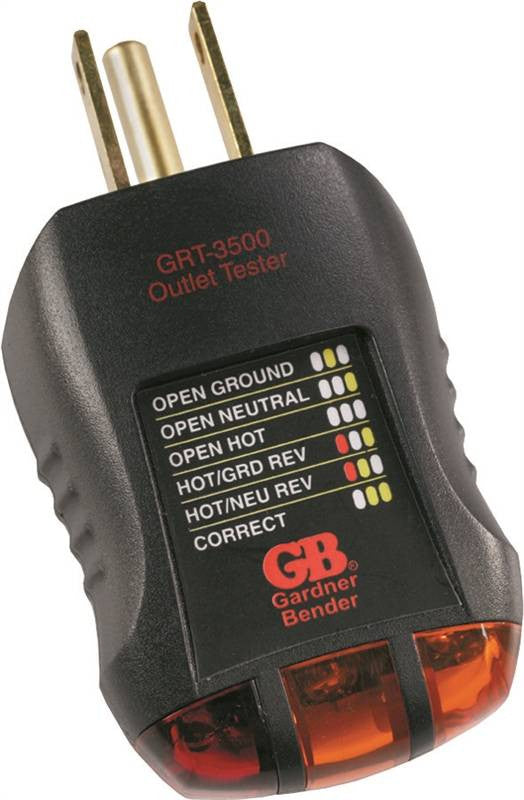 Tester Receptacle 3wire Grnded
