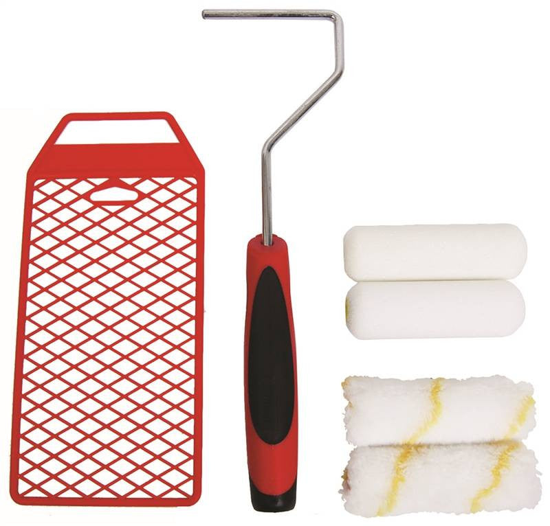 Roller Tray Kit 7pc Plstc 4in