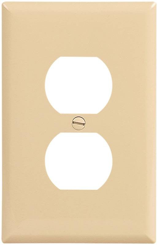 Wall Plate 1gang Dplx Recpt Iv