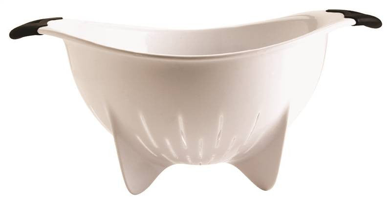 Colander Plastic White 4qt