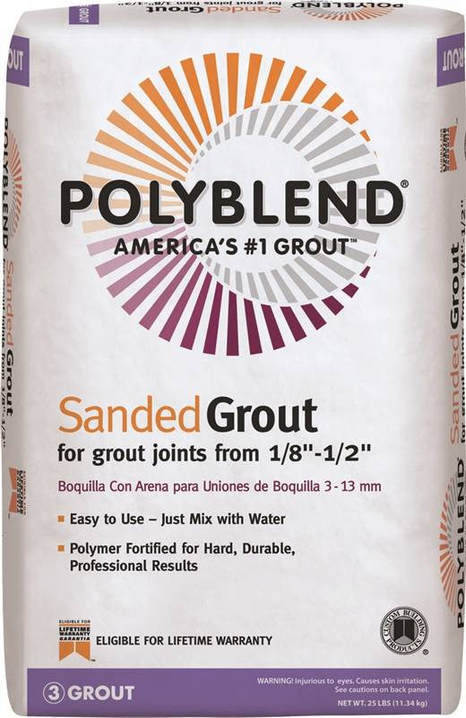 Grout Sanded Light Smoke 25lb