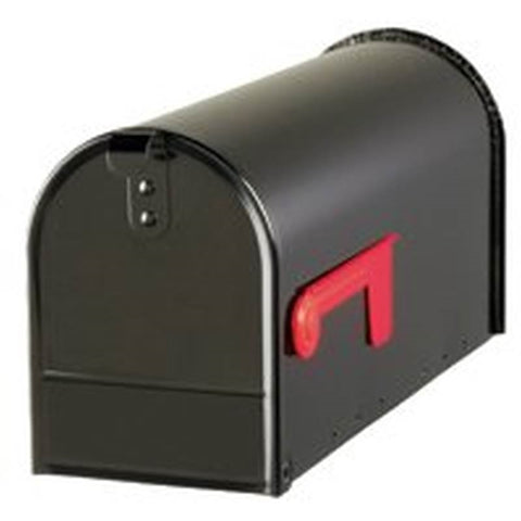 Mailbox Rural Galv Steel Black