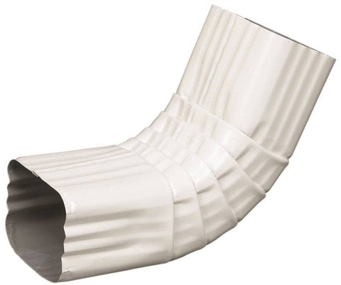 Elbow A Front 3x4in White Alum