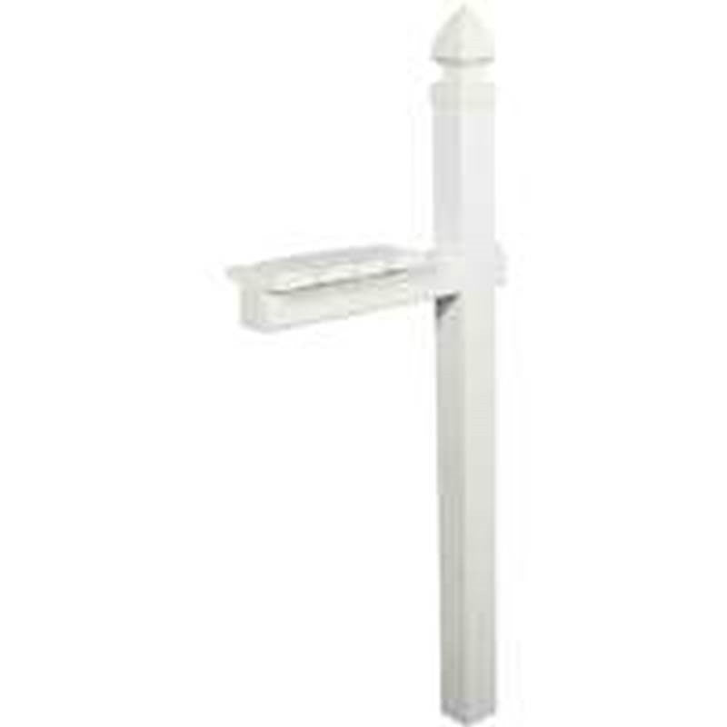 Mailbox Post W-cross Arm Wht