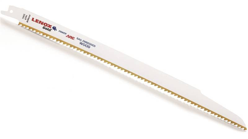 Recip Blade 12"6tpi Gold Wood