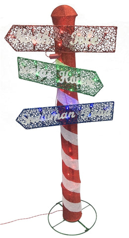 Sign Post Christmas 60in Led