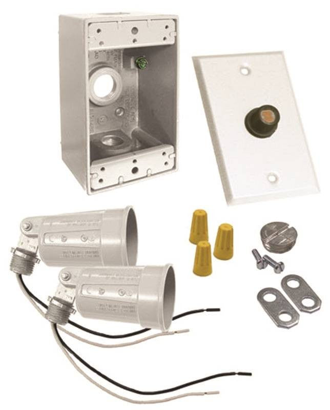 Floodlight Kit Photocell White