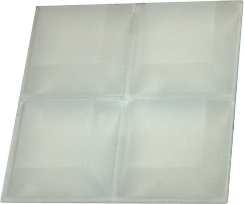 Pad Bumper Poly Sq 3-4in Clear