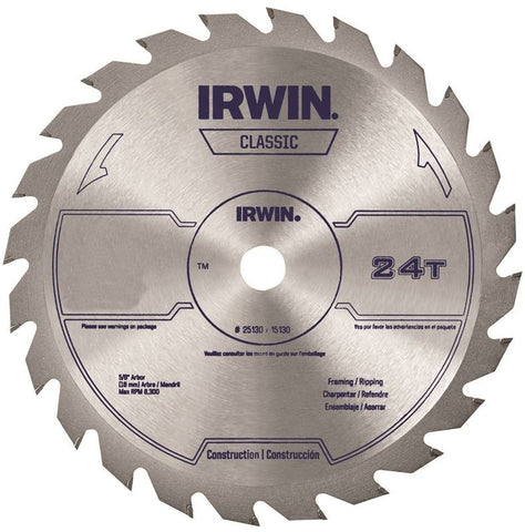 Circ Saw Blade 10in 24t