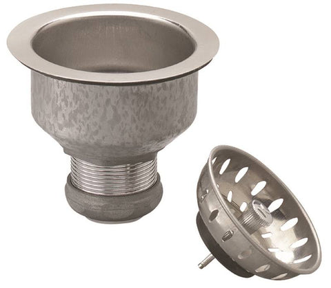 Strainer Sink Fixd Cup Ss