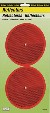 Reflector Nail-on 3-1-4in Red