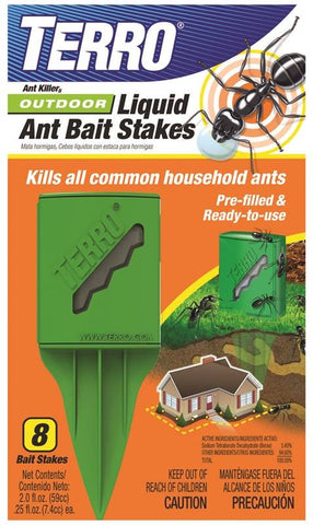Ant Killer Bait Stake Liq 8pk