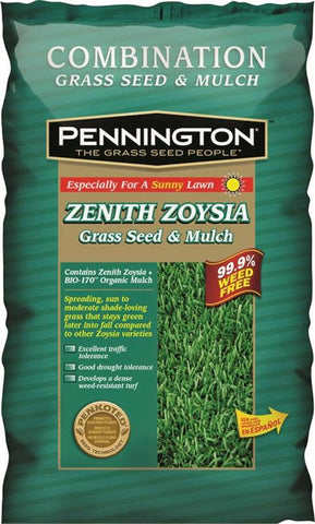 Seed Zoysia Zenith W-mulch 5lb