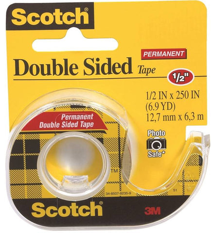 Tape Double Stick 1-2x250in