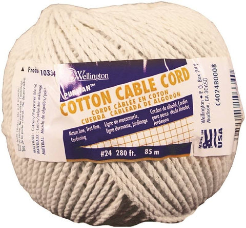 Cable Cord Cotton Nat No24x280