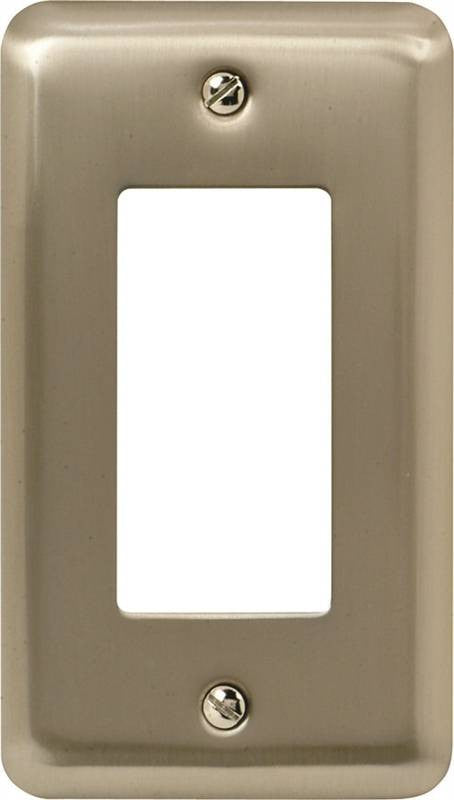 Wall Plate 1g Decr Stl Pewter