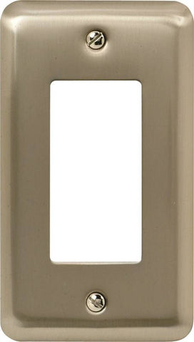 Wall Plate 1g Decr Stl Pewter