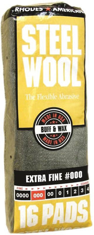 Pad Steel Wool 000 Extra Fine