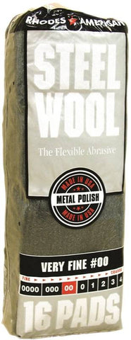 Pad Steel Wool 00 Very Fine